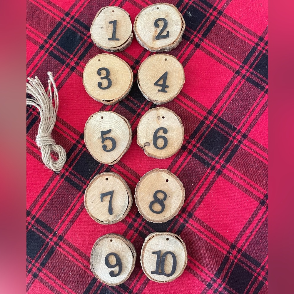 Bundle 3/$20 - New Table Numbers for Woodsy Theme Wedding or Event